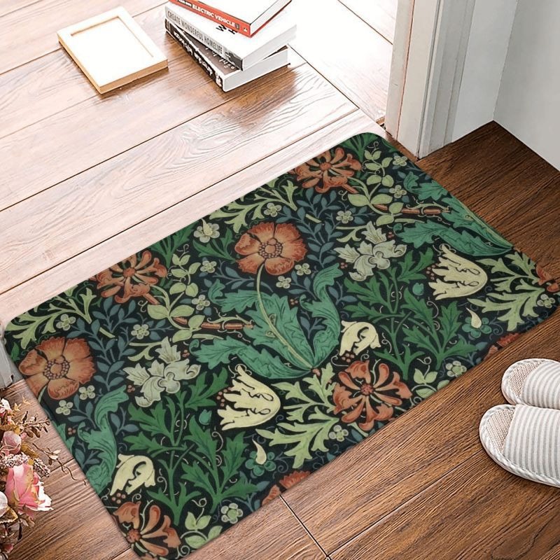 Commercial Kitchen Door - William Morris Tappeto Porta da pavimento