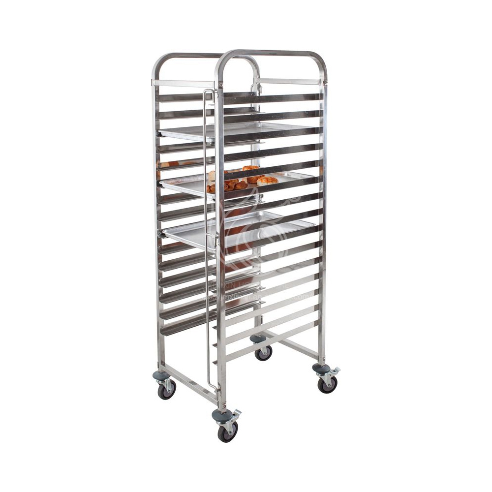 Commercial Kitchen Design - Nuovo Design Carrello Portateglie in Acciaio