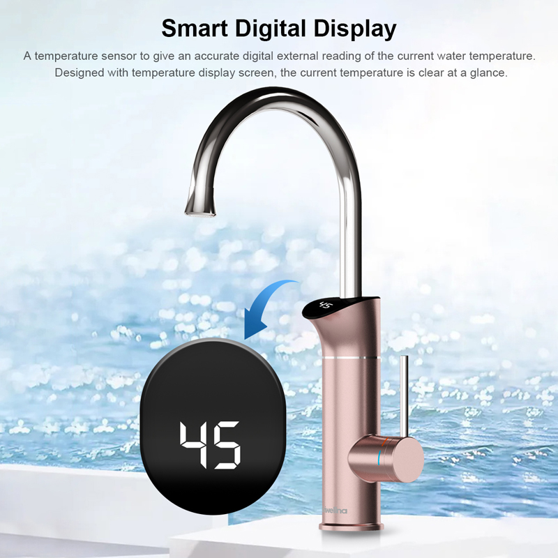 Commercial Kitchen Tap - Scaldabagno Elettrico Istantaneo Briwellna 220V, Rubinetto