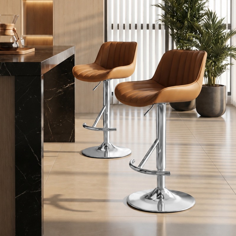 Commercial Kitchen Interior Design - Sedia da bar alta elegante in