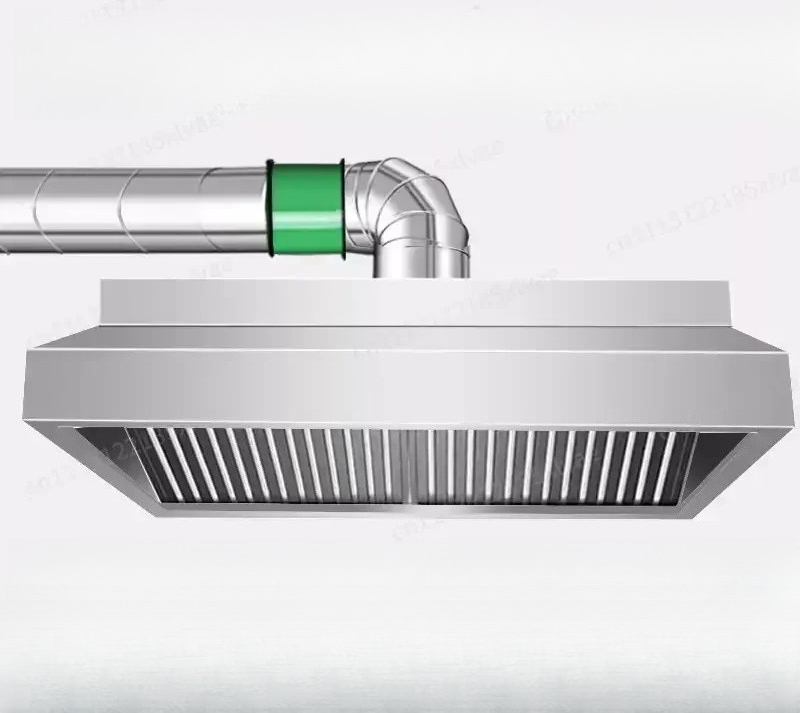 Commercial Kitchen Range Hood - Cappa aspirante in acciaio inox rinforzato,