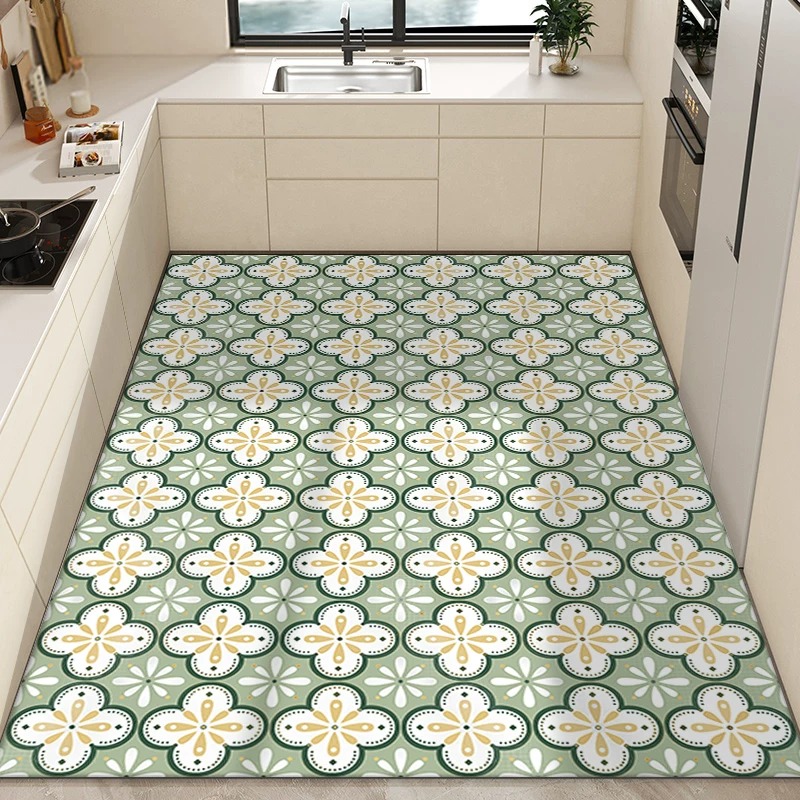 Commercial Kitchen Tile - Tappeto da Cucina in PVC Impermeabile