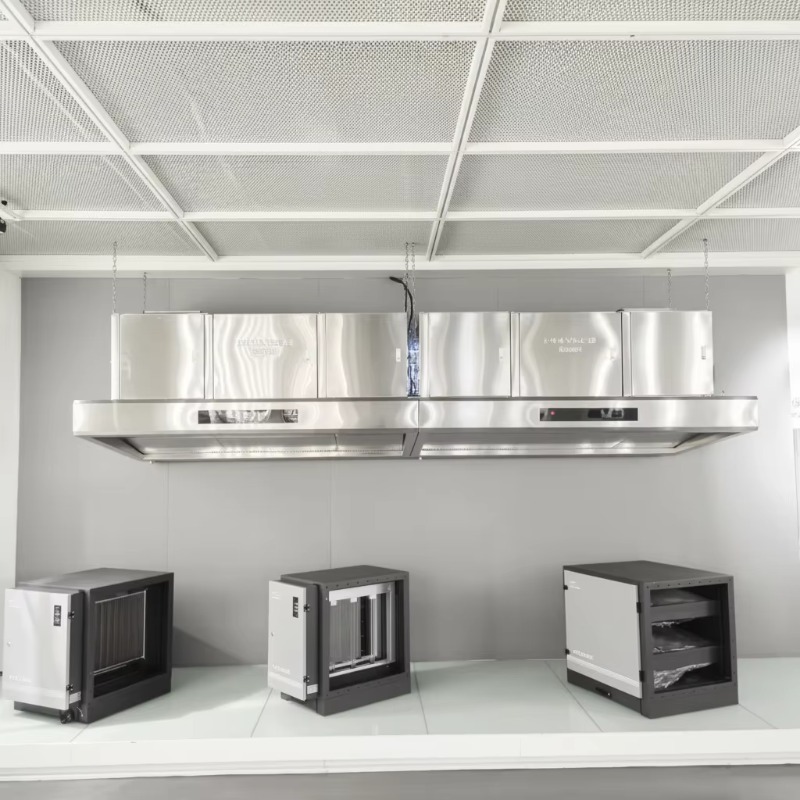 Commercial Kitchen Range Hood - Cappa aspirante commerciale personalizzabile in acciaio