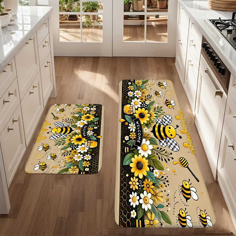 Tappeto Lungo Bee Flower Kitch - Commercial Kitchen Door recensione e prezzo