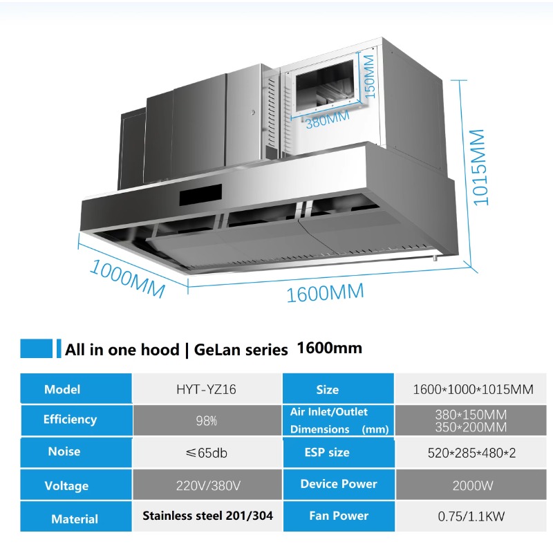 Estrattore di fumo elettrostat - Commercial Kitchen Chimney recensione e prezzo