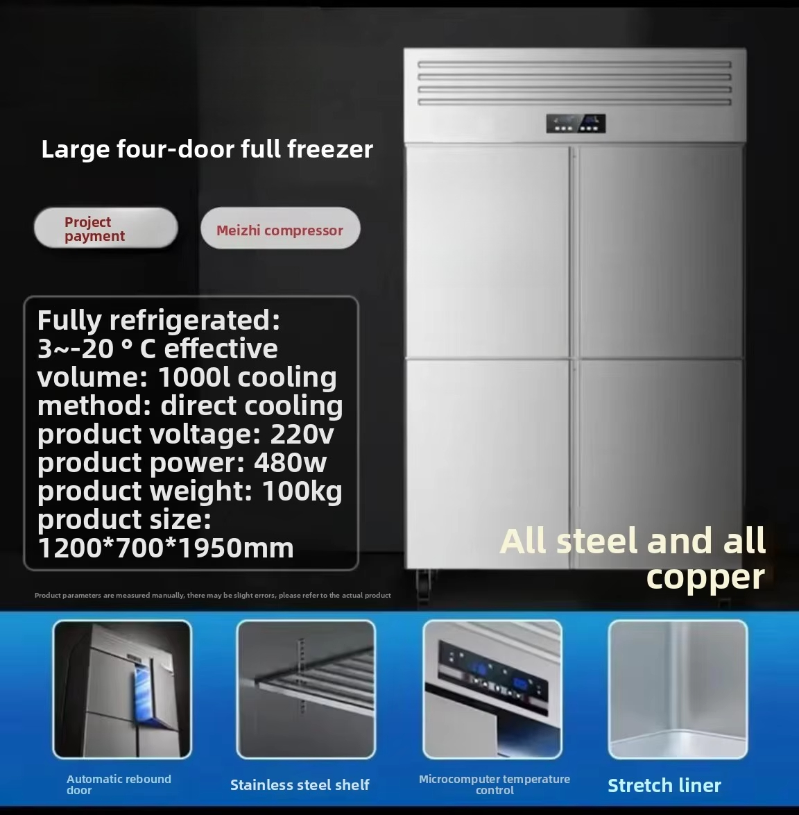 Congelatore Commerciale a 4 Po - Commercial Kitchen Door recensione e prezzo