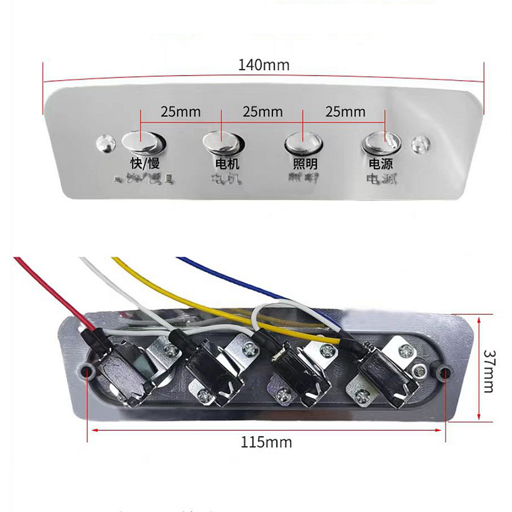 1pc Interruttore a pulsante a  - Commercial Kitchen Range Hood recensione e prezzo
