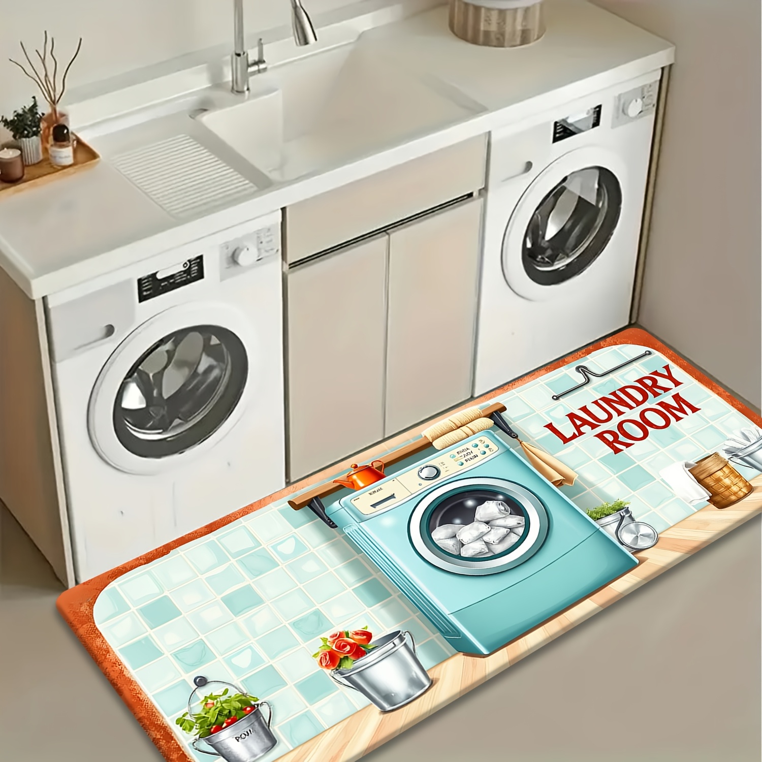 Tappeto lungo retrò con stampa - Commercial Kitchen Tile recensione e prezzo