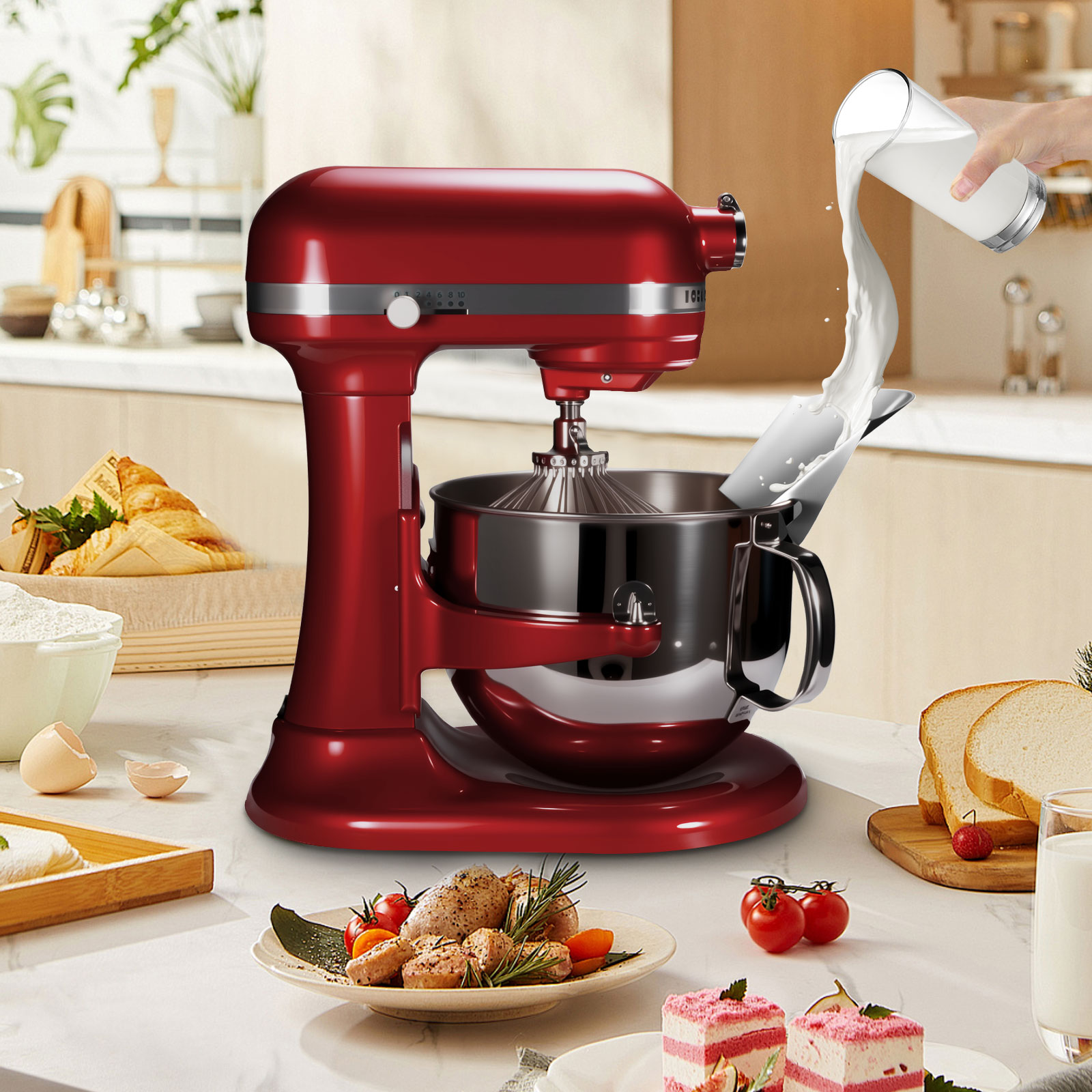 Protezione ribaltabile in acci - Commercial Kitchen Aid Mixer recensione e prezzo