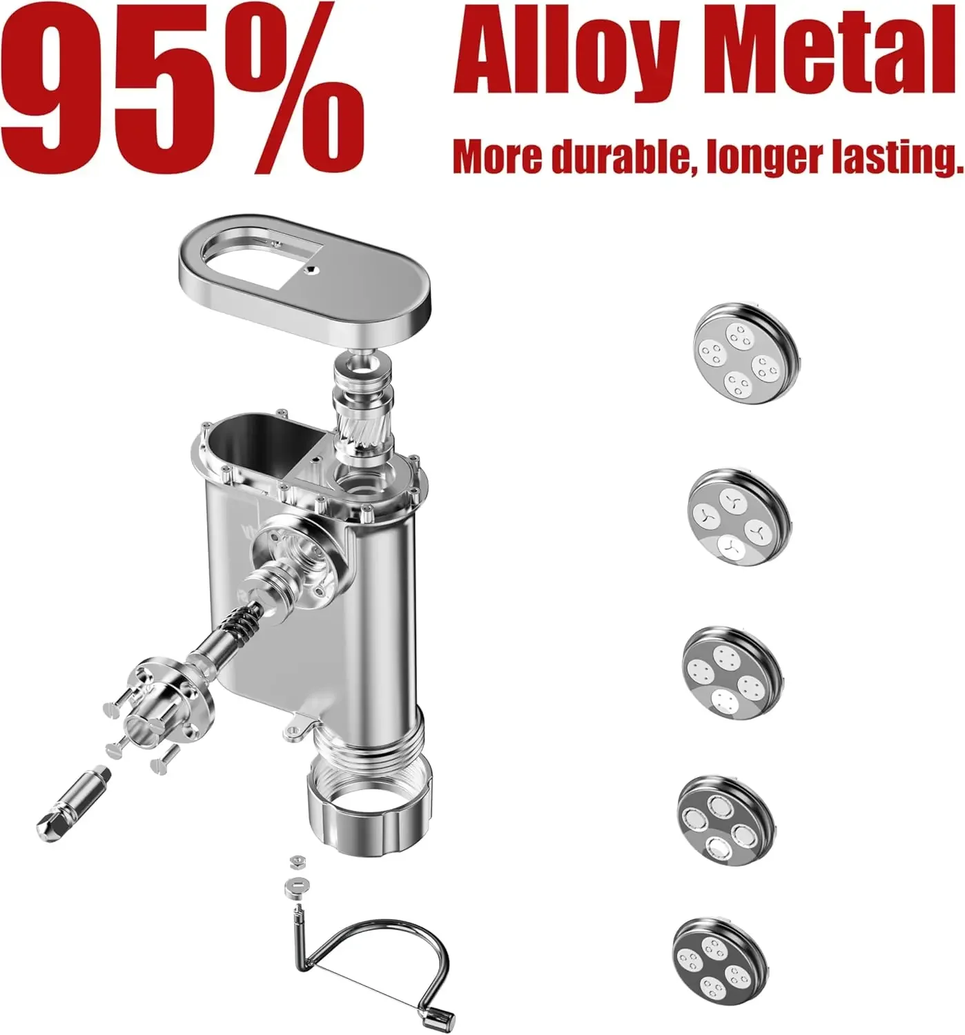 Accessorio per Pasta in Metall - Commercial Kitchen Aid Mixer recensione e prezzo