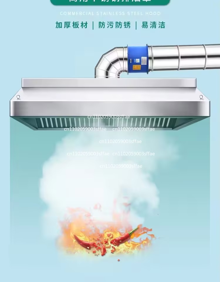 Cappa per fumi in acciaio inos - Commercial Kitchen Range Hood recensione e prezzo